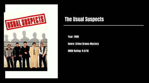 Best Movies To Watch #34 - The Usual Suspects