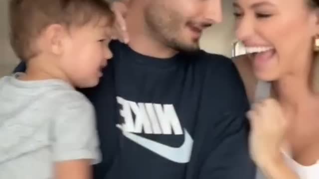 Funny Cute Moments Baby Gets Jealous of Parents Holding Hands