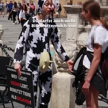 Militante Veganerin