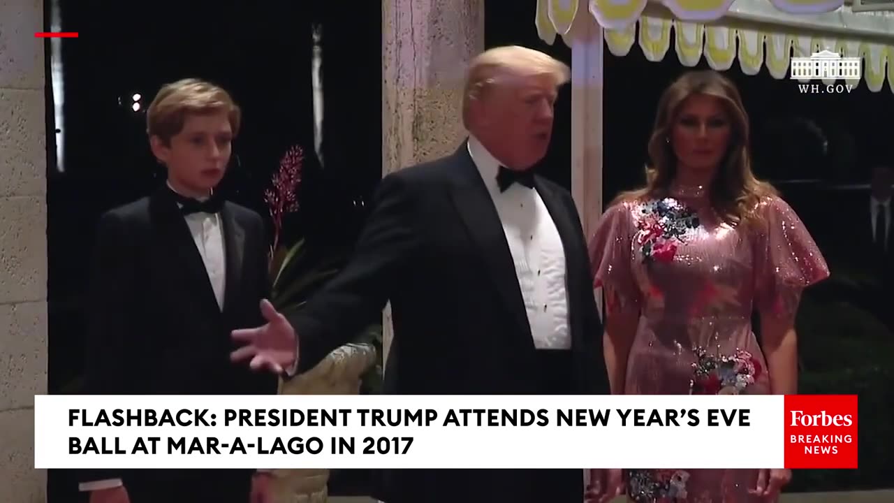 FLASHBACK- President Trump Attends New Year's Eve Ball At Mar-A-Lago In 2017