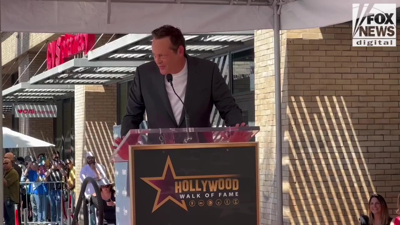 Vince Vaughn's Emotional Moment with Kids at Hollywood Walk of Fame