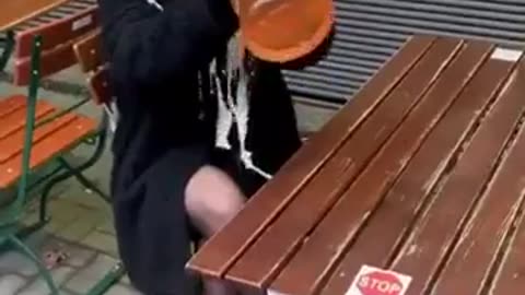 Woman Wastes Beer