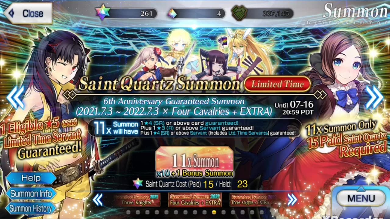 Fate/Grand Order Free 5-STAR Servant and Guaranteed Summon