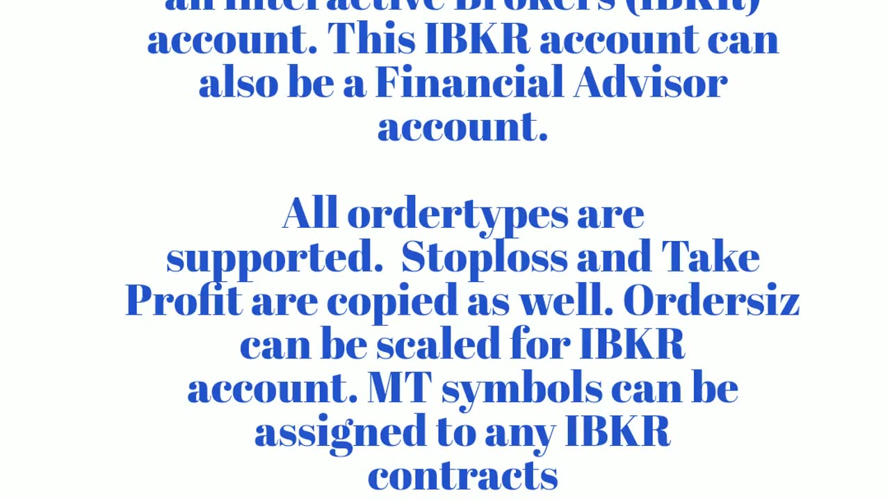 Copies Orders from MetaTrader to InteractiveBrokers