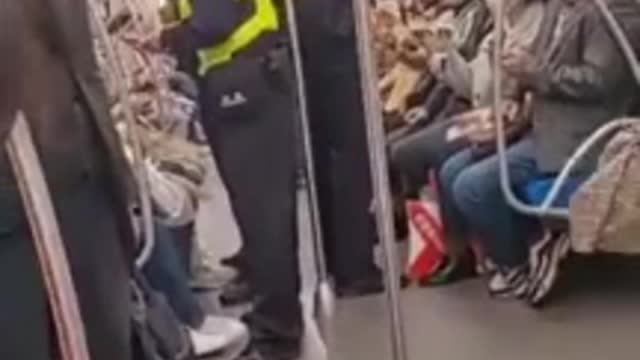 CCP Police Check Phones On Transit In Search For Protestors