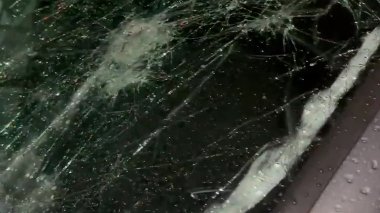 Car Damage from a Hailstorm