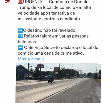Comboio de Donald Trump deixa local de comício em alta velocidade após tentativa de assassinato contra o candidato.