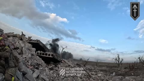 Footage of the battles for Andriivka near Bakhmut