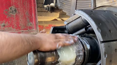 Wheel Bearing Greasing #wheel #grease #pakistanitrucks #ytshorts #shortsvideo