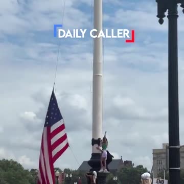 Pro-Palestine Protesters Pulled down US Flag at US Capitol