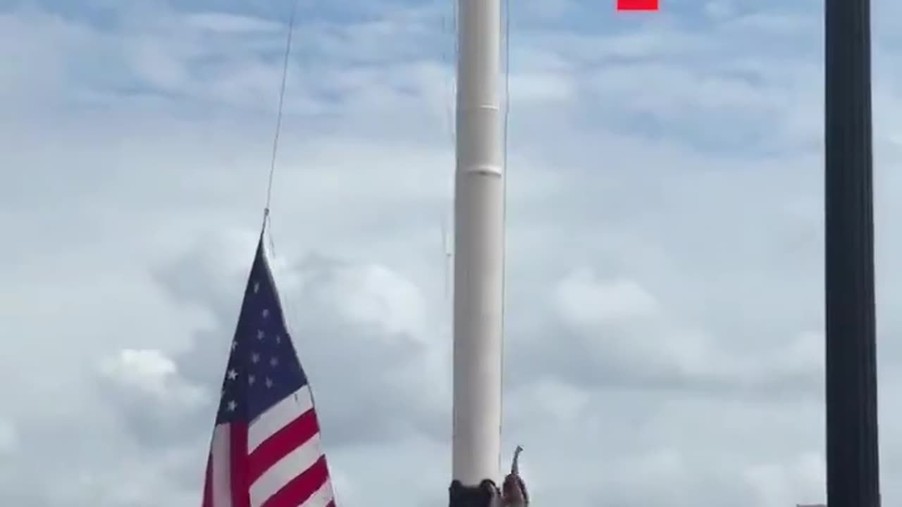 Pro-Palestine Protesters Pulled down US Flag at US Capitol