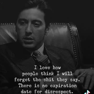 No expiration date for disrespect