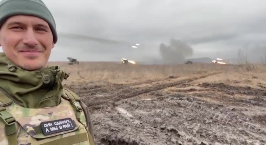 From all the good Russian people, he sends fiery greetings to the Armed Forces of Ukraine