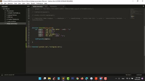 Easy Way to Learn Advanced Level Imacros : Function Javascript