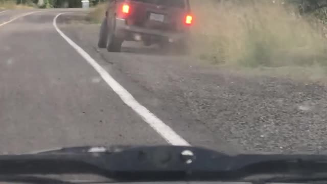 Determined Driver Rolls Without Wheels