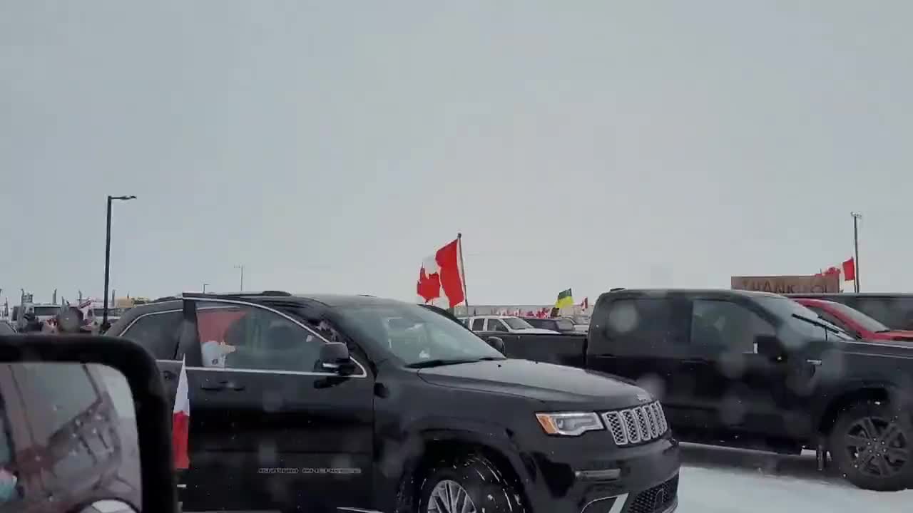 Saskatchewan - lots of protesters