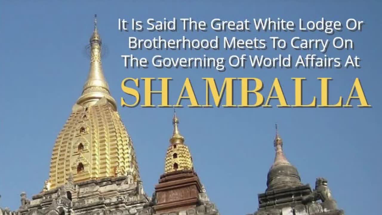 IT IS SAID THE GREAT WHITE LODGE OR BROTHERHOOD MEETS... SHAMBALLA