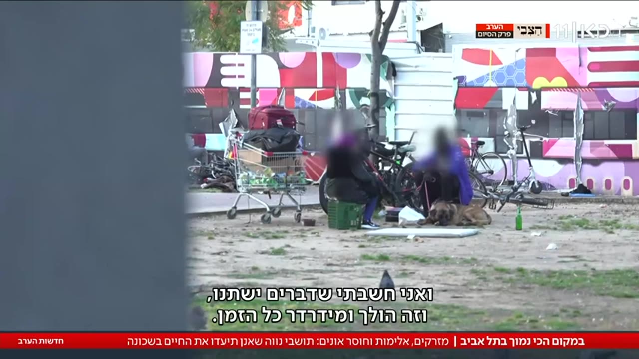 במקום הכי נמוך בתל אביב מזרקים אלימות נרקומנים והמשטרה לא אכפת לה כי זו מדיניות