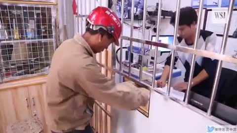 If you buy a knife in China they have to do this jaillike procedure