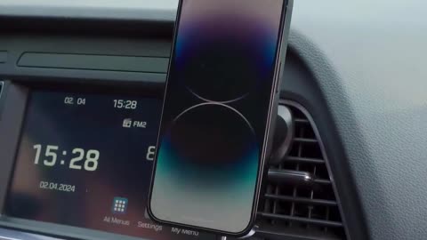 RGB Magnetic Car Phone Holder Qi 15W Macsafe Wireless Charger