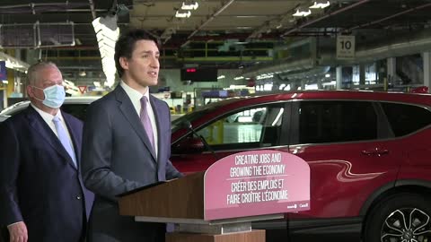 Trudeau, Ford announce Honda investment for hybrid vehicles