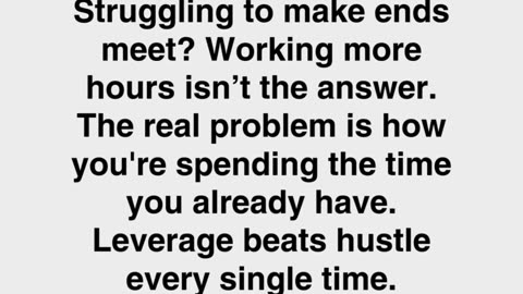 Working Harder But Still Struggling?