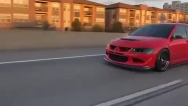 340 Mitsubishi Lancer evo 8 Accelerate Sound on Highway