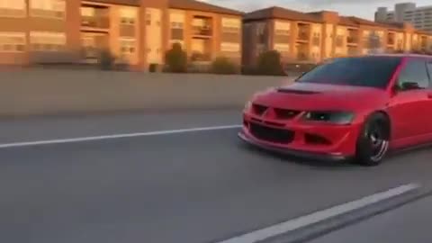 340 Mitsubishi Lancer evo 8 Accelerate Sound on Highway