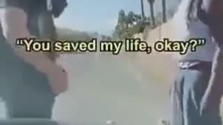Man Being Arrested Saves Cop's Life