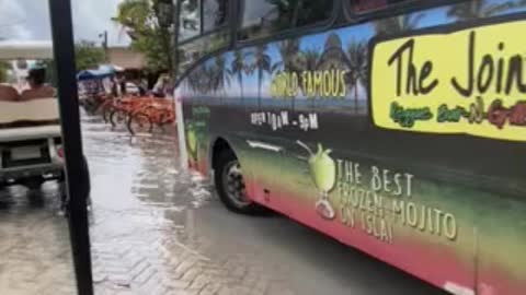 Isla Mujeres flash flood!!