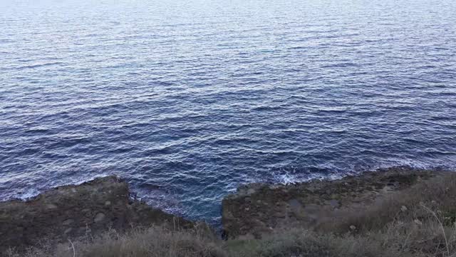 Amazing view of Sardinia sea from a promontory