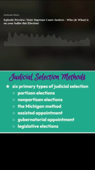 Episode Preview: State Supreme Court Justices - Who (& What) is on your ballot this Election! S1E41