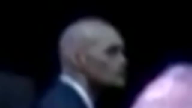 Reptilian Shape Shifter Caught at Obama Speech