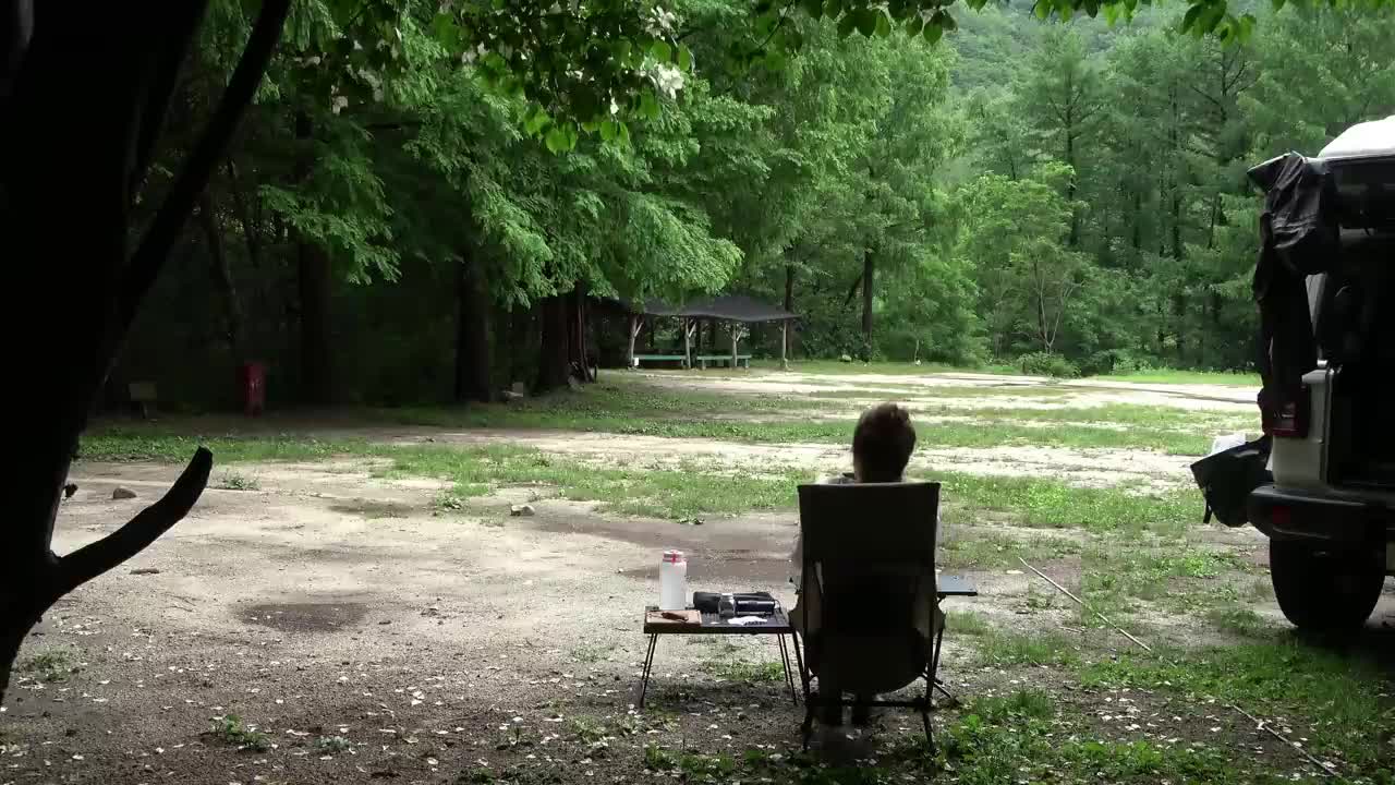 Solo Camping in the Rain