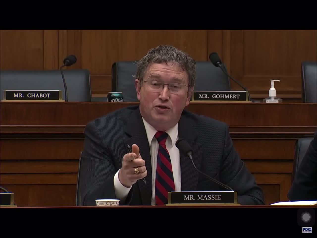 Thomas Massie drills Secretary Mayorkas at hearing.