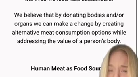 “Human meat project?”