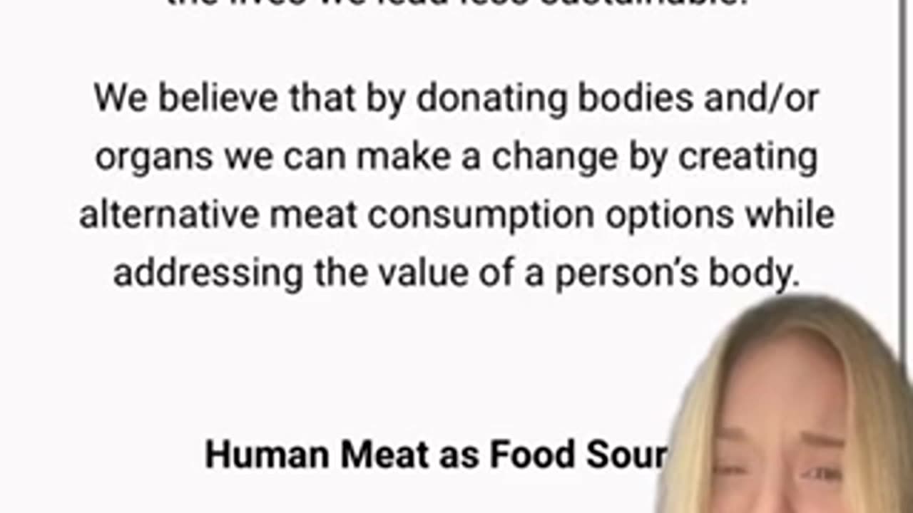 “Human meat project?”