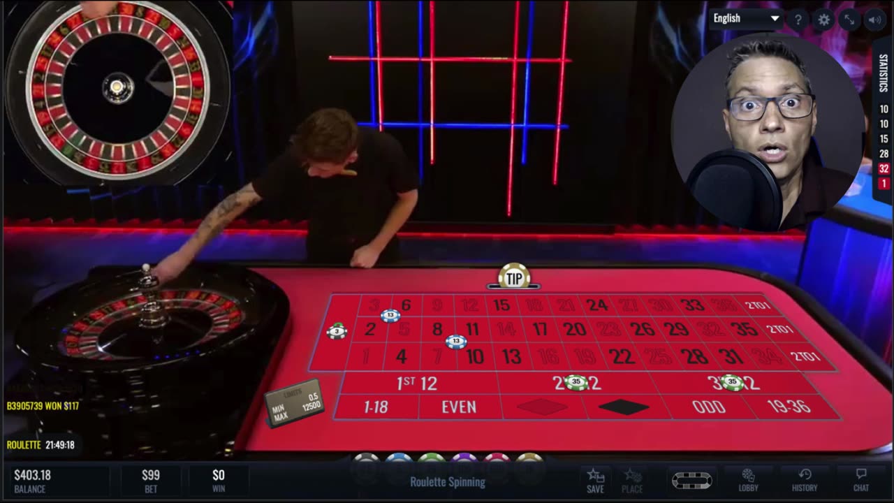 Roulette Online LIVE Session #1: