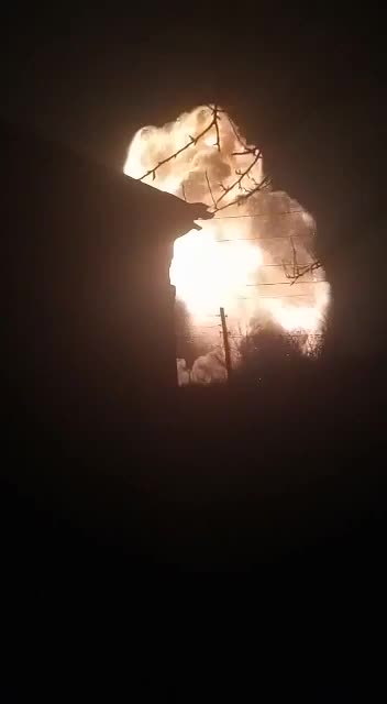 The largest ammunition depot of russian troops has just exploded. Irmino, Lugansk region.Look2