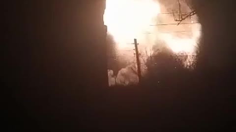 The largest ammunition depot of russian troops has just exploded. Irmino, Lugansk region.Look2