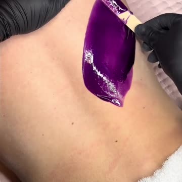 Back Waxing Tutorial with Tickled Pink and Purple Seduction Synthetic Hard Wax | Caitlin