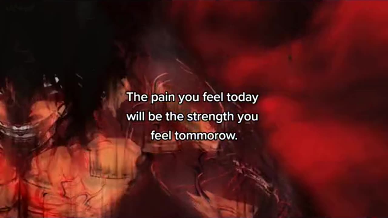 the pain you feel today will be the strength you feel tomorrow