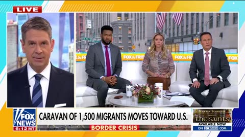 Growing caravan heads for US border in finals months of Biden admin