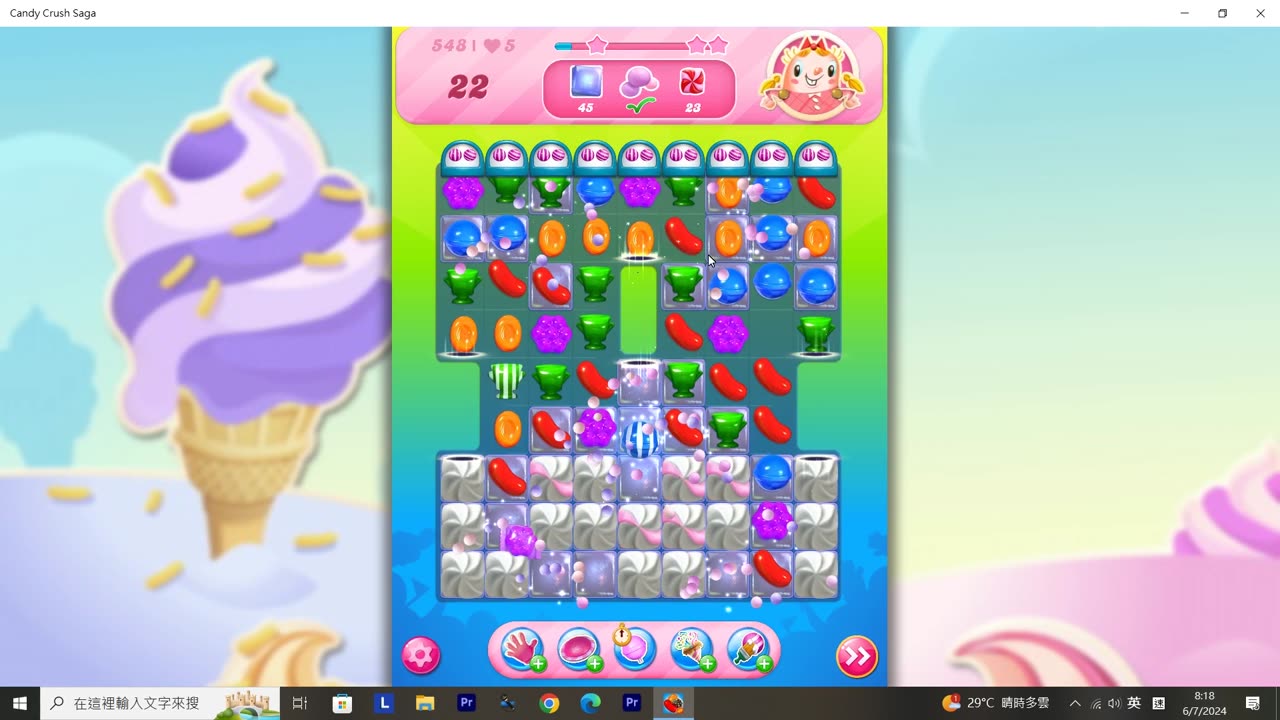 Candy Crush Saga Record (Level 548)