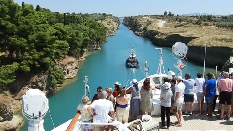 Corinth Canal, Greece (by Scenic Gems)