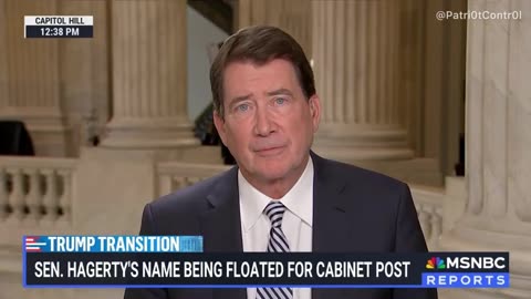 Sen Bill Hagerty (R-TN) drops truth megabombs on MSNBC's narratives