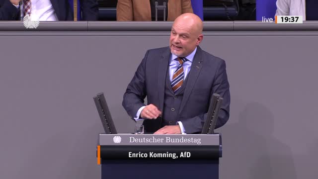 Enrico Komning Rede vom 10.11.2022 - ERP-Wirtschaftsplangesetz 2023
