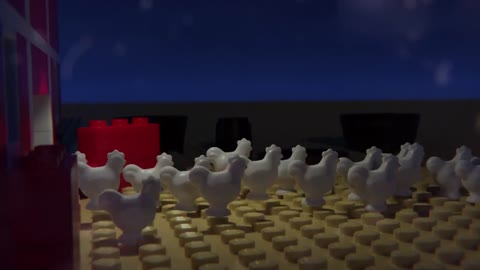 LEGO CHICKEN MAYHEM! Lego 3D Animation (Chicken run)