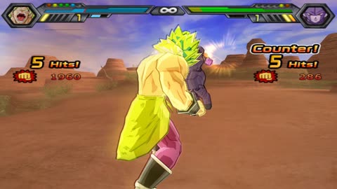 Broly(DBS) VS Hit - DBZ Budokai Tenkaichi 4