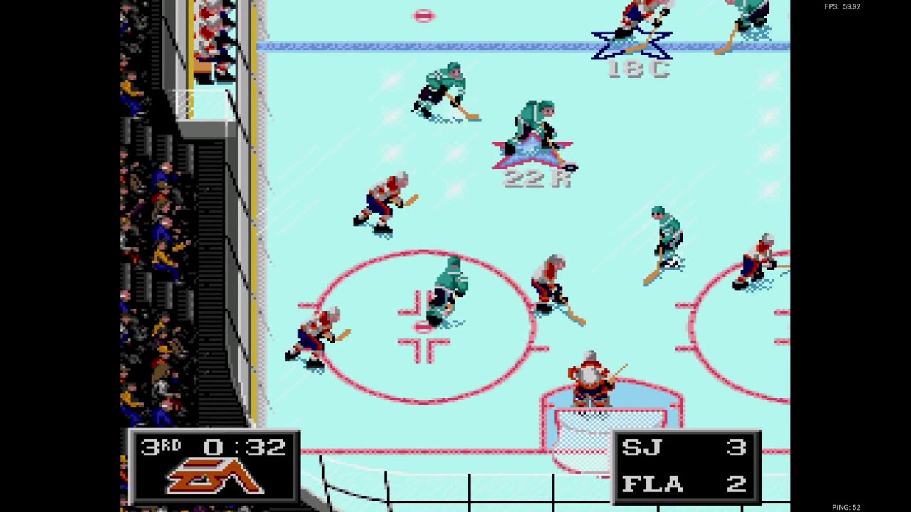 NHL '94 Franchise Mode 1990 Regular Season G32 - Len the Lengend (SJ) at TJ (FLA)